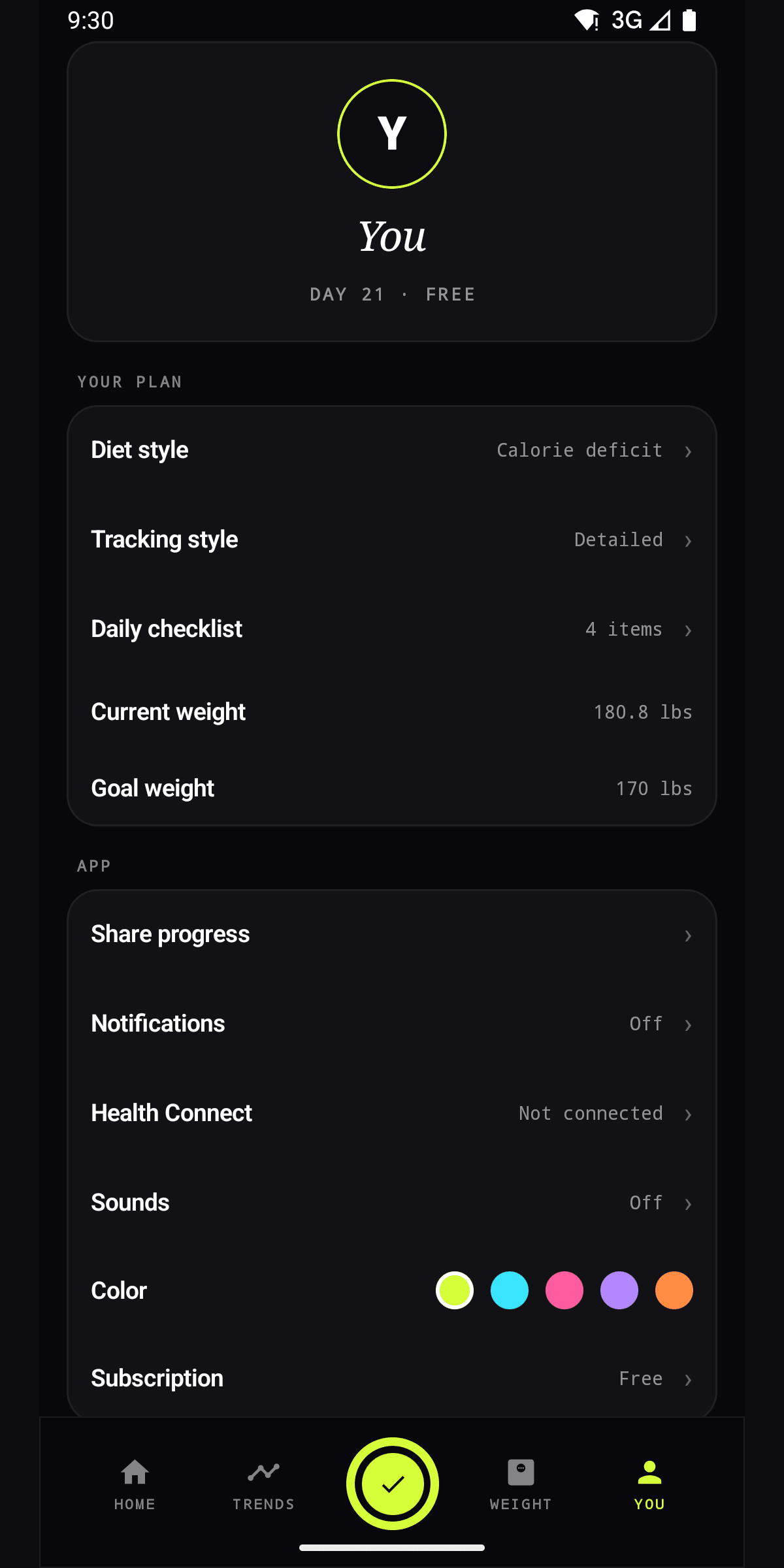 Fat Loss Ratio screen 6